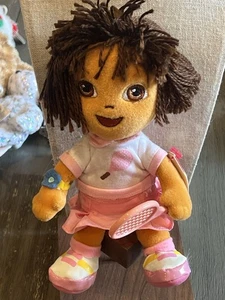 Ty Beanie Baby Dora the Explorer Dora Del Tenis 2006 Yarn Hair - Picture 1 of 5