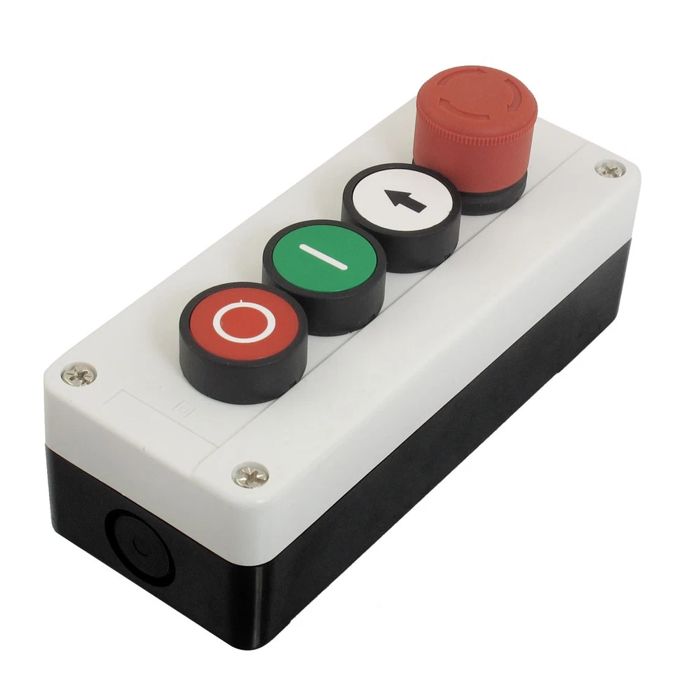 Arrêt d'urgence momentané NC NO Bouton poussoir Interrupteur - Photo 1/1