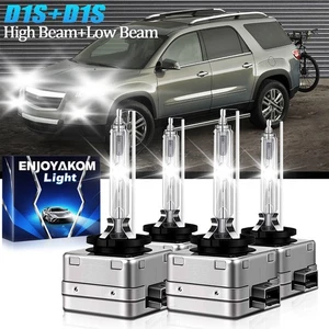 For Saturn Outlook 2007-2010 HID Xenon Headlight Bulbs D1S+D1S High Low Beam - Picture 1 of 9