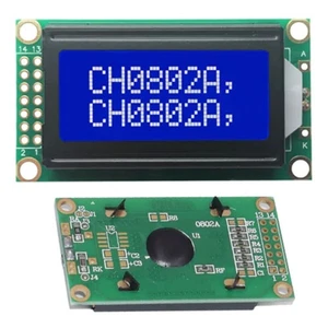 0802A LCD  display screen module 80 x 20 pixels white characters blue background - Picture 1 of 8