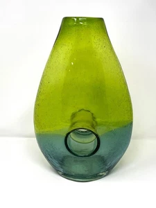 Kunstglas Loch Vase Murano Stil - über 14" hoch - Bild 1 von 6