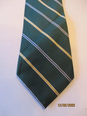 Corbata de cuello de seda a rayas verdes J Crew Foto 1 de 2