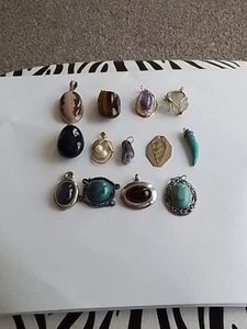 Mixed Gemstone Pendants - Picture 1 of 10