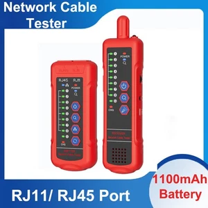 Digital Network Cable Tester RJ11 RJ45 Cat5 Cat6 Telephone Wire Tracker Finder - Picture 1 of 24