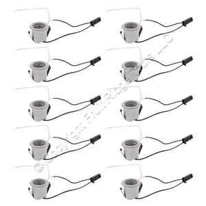 Leviton 31337-910 White Porcelain Lampholders Medium Base Snap-In 660W 10-Pack - Picture 1 of 8