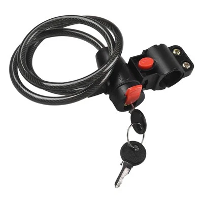 Wire Bicycle Lock Chain Bike Cycling Security Steel Locker Trolly High Strength - Image 1 of 4