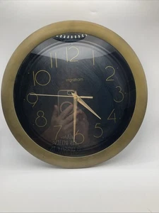 Reloj de Pared Cuarzo Ingraham Color Bronce Funciona con Pilas, 11.5" Diámetro, Funciona - Imagen 1 de 6