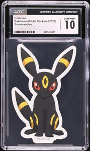 2023 Pokemon Mobile Stickers Gourmandise Umbreon CGC 10 GEM MINT - Picture 1 of 1