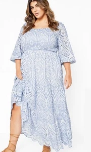 NWT City Chic Brodie 2 Tone Maxi Dress Size 20 Retails $120 - Picture 1 of 4