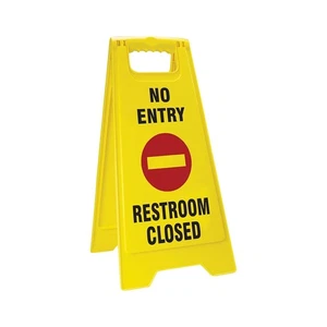 Accuform Signs Slip-Gard NO ENTRY RESTROOM PFW432 - Picture 1 of 1