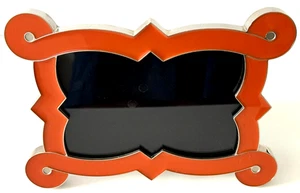 Marco Curvo Francés Naranja Jonathan Adler 4"x6" Cuadro 6"x8.5" Moderno Art Deco - Imagen 1 de 10