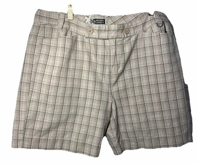 Route 66 Ropa Original Co Pantalones Cortos Mujer Talla 13 14 Cuadros Beige Algodón Retro Foto 1 de 4