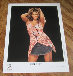Luchadora Melina Pérez Autografiada Firmada 8X10 Fotografía Lucha Libre WWE TNA NWA - Imagen 1 de 3
