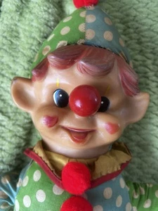 Knickerbocker Payaso Musical Nariz Gira Retro Cara de Goma Antiguo Raro Peluche - Imagen 1 de 16