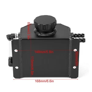 ⁺Aluminum Alloy Engine Oil Reservoir Oil Breathable Pot Exhaust Gas Catch Filter - Picture 1 of 13