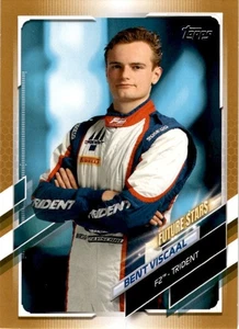 2021 Topps Formula 1 Racing F2 Driver Bent Viscaal #76 Gold 02/50 Flagship - Picture 1 of 2