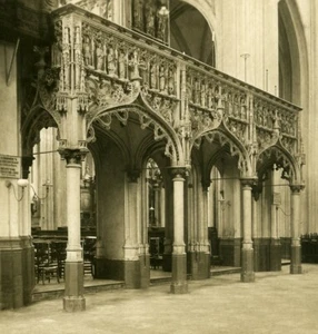 Belgien Löwen Löwen St. Peter Kirche Rotwand NPG Stereoview Foto 1900er - Bild 1 von 3