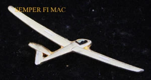 LS1 SAILPLANE AIRPLANE LAPEL HAT PIN UP PILOT CREW WING SOLO Rolladen Schneider  - Picture 1 of 12