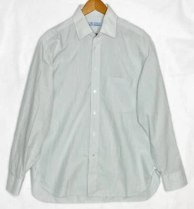 Borrelli Napoli Neiman Marcus Dress Shirt Size 16 L Mens Button Up Stripe - Picture 1 of 12