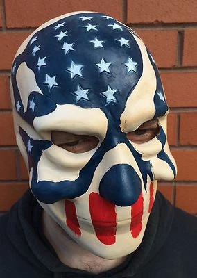 The Purge 3 Mask Halloween Election Year American Flag Stars & Stripes Latex - Image 1 of 4