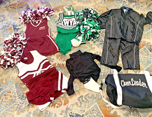 Huge Lot 3 Pair Girls Child Cheerleader Uniform Briefs Bodysuit etc. Size YS