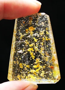 20g Rare NATURAL Clear YELLOW Golden Sun RUTILATED Crystal Mineral Specimen 1 - Picture 1 of 6