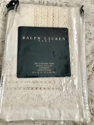 MUY RARA FARSA ESTÁNDAR RALPH LAUREN WICKWARD (1) ~ NUEVA EN PAQUETE Foto 1 de 4
