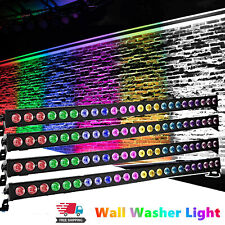 New Listing4Pcs Rgb 24Led Wash Wall Light Bar Stage Lighting Dmx512 Dj Party Disco Lighting