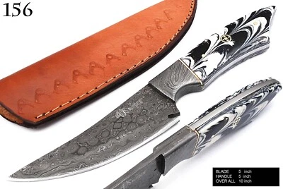 Handmade Fixed Blade Puukko Knife Outdoor Bushcraft Survival Knife With Sheath - Image 1 of 4