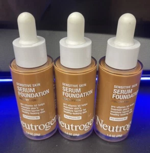 3 Neutrogena Healthy Skin Sensitive Skin Serum Foundation, Deep 01. - Picture 1 of 2