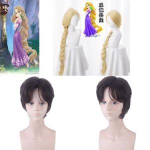 Peluca Cosplay Princesa Enredada Rapunzel Flynn Rider Pelucas Peluca Peluca Accesorios de Halloween - Imagen 1 de 12