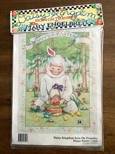 Mary Engelbreit Daisy Kingdom Happy Easter 1990 Vintage Iron On Transfer - Picture 1 of 2