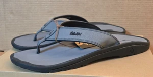 OluKai Men's Ohana Flip Flop Sandals Size 17 Stone/Stone 1011A-0404 - Picture 1 of 13