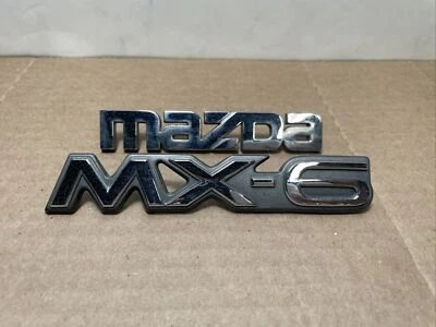 ¡ENVÍO GRATUITO! OEM 1993 1994 1995 1996 1997 MAZDA MX6 MX-6 CONJUNTO DE INSIGNIA EMBLEMA TRASERO Foto 1 de 3