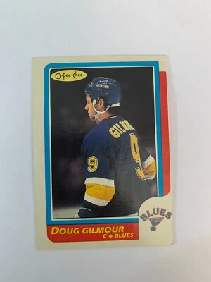 1986-87 O-Pee-Chee #93 Doug Gilmour - St. Louis Blues (inv.D1) - Image 1 of 2