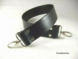 1.5 in. Wide Leather Cross Body Bag Luggage Replacement Strap 4 Colors 8 Widths - Picture 1 of 11
