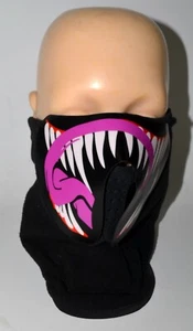 LED Mask Rave EDC Dreamstate Luminous Flashing Half Face Light Up Sound Reactive - Picture 1 of 5