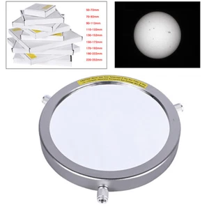50~252mm Silver Solar Filter Baader Film Metal Cover for Astronomical Telescope - Picture 1 of 24
