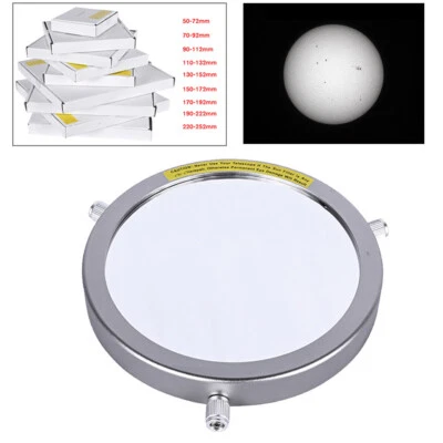 50~252mm Silver Solar Filter Baader Film Metal Cover for Astronomical Telescope - Image 1 of 4