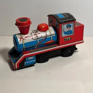 Daiya Puffing Billy Tin Litho Motor 753 Reibungszug - funktioniert - Bild 1 von 6