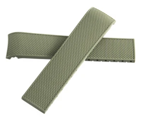 Longines HydroConques 21mm x 19mm Green Rubber Watch Band Strap L37823069 - Picture 1 of 3