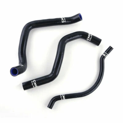 Manguera de radiador de silicona 3 piezas negra para Suzuki GSXR750 GSXR600 2000 2001 2002 2003 Foto 1 de 4