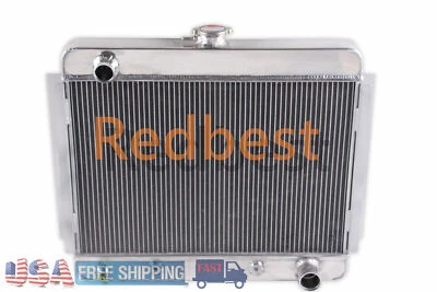 3 ROW ALUMINUM RADIATOR FOR 1962 63 64 65-1967 Chevrolet Nova Chevy II V8 CC6267 - Image 1 of 4