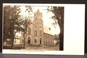Circa 1905 First Presbyterian Church  Rochelle, Illinois Postcard RPPC - Picture 1 of 2