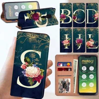 Para Motorola Moto G14/G05/G15/G75/E15 - Funda de Teléfono Cuero PU Cartera Cubierta Foto 1 de 4