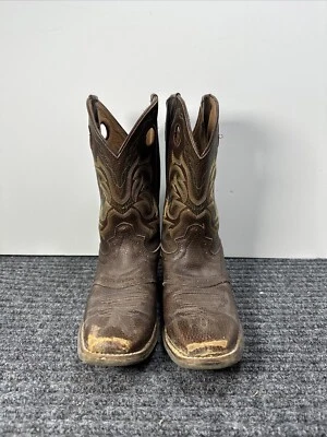 BOTAS VAQUERAS JUSTIN ESTAMPIDA JUVENIL PUNTERA CUADRADA TALLA 5D CUERO MARRÓN 2523JR Foto 1 de 4