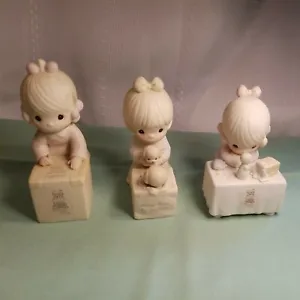 Lot of 3 Adorable Precious Moments Collectors Club Figurines 1987, 1988, 1989 - Picture 1 of 8