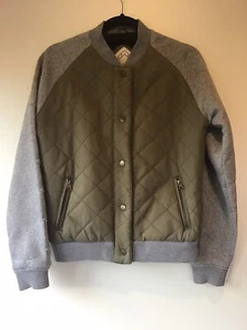 Bellfield Jacket Sz 12 (M) Khaki Green/Grey Ladies VGC (See Measurements) - Picture 1 of 10