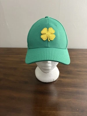 Black Clover Flex Hat S/M Green Shamrock Live Lucky Golf St Patricks Day #266 - Image 1 of 4