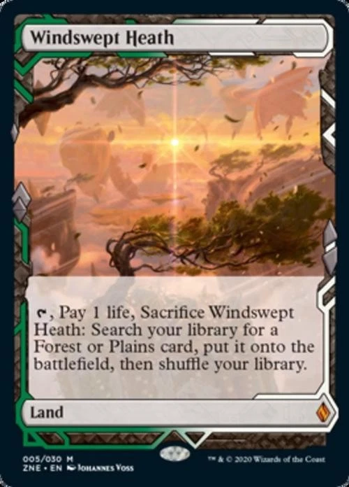 MTG English Windswept Heath NM Foil Zendikar Rising Expeditions - Image 1 of 1